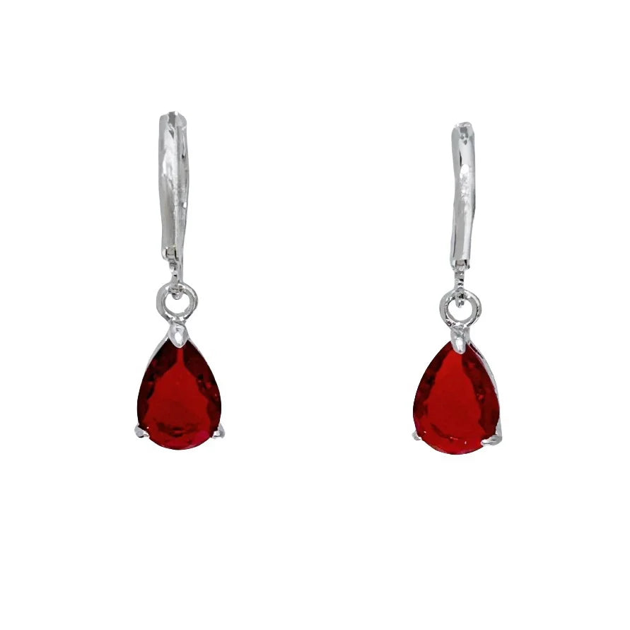 Water Drop Zircon Drop Earrings for Women Pendientes Mujer Silver 925 Rhinestone Jewelry Accessories Party Gifts