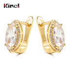 Luxury Simple Natural Zircon Stud Earrings for Women Fashion 925 Silver Bridal Wedding Earrings OL Crystal Jewelry Gifts
