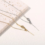 Minimalism 316L Stainless Steel Long Chain Necklace for Women Gold Color Adjustable Necklace for Women Jewelry Wholesale